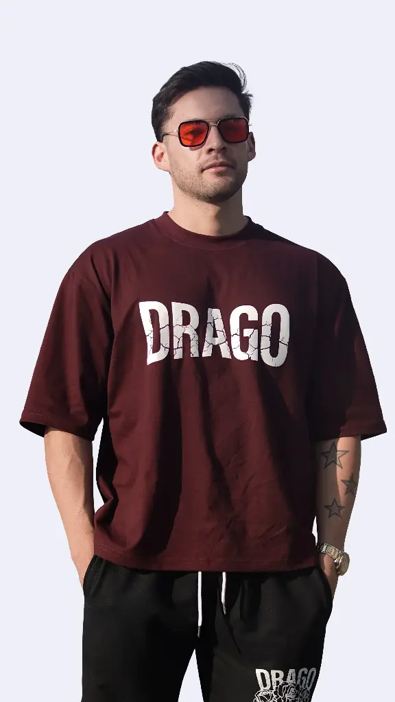 Polera Oversize guindo